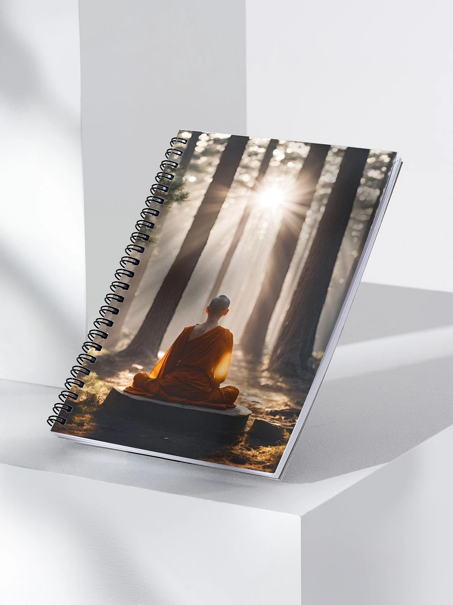 Buddhist Nun Meditating in a Pine Forest Notebook product image (3)