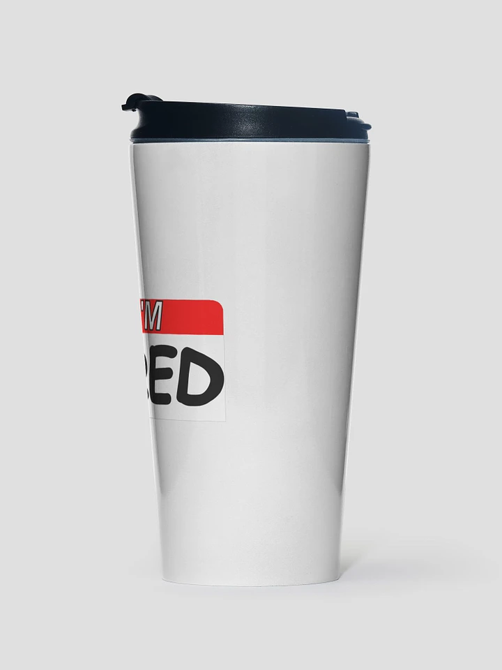 Tired travel mug product image (1)
