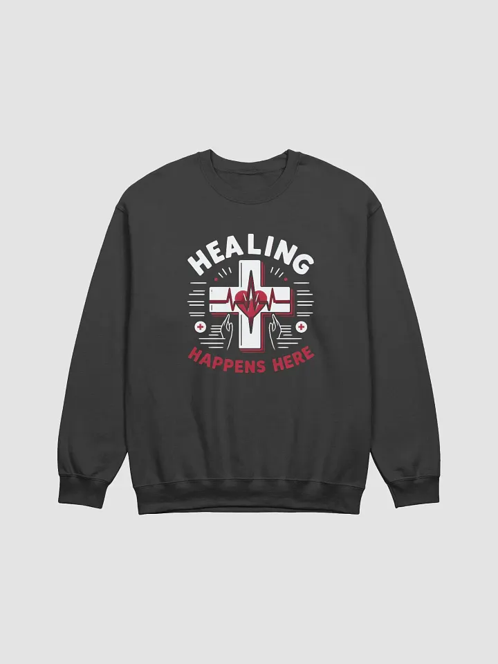 Healing Cross Heartbeat Sweatshirt product image (2)