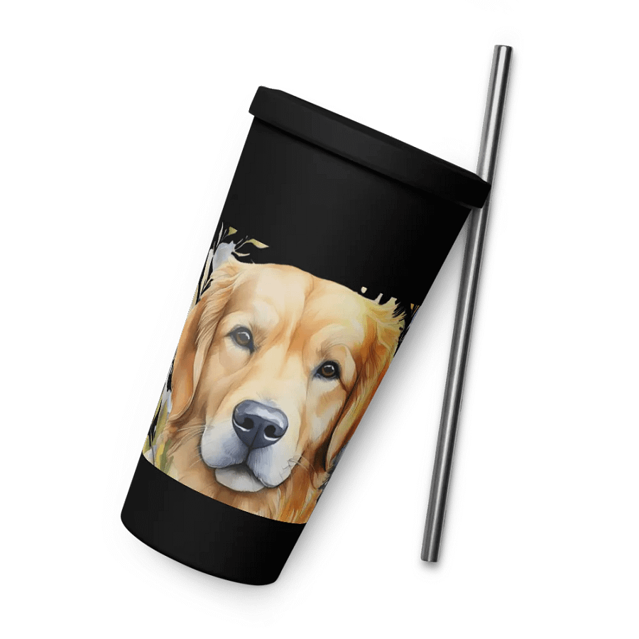 Golden Retriever - Insulated Tumbler with a Straw product image (9)