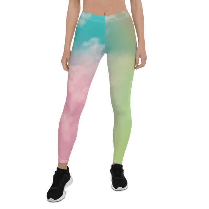 Blur cloud rainbow Design Legging - V11 product image (1)