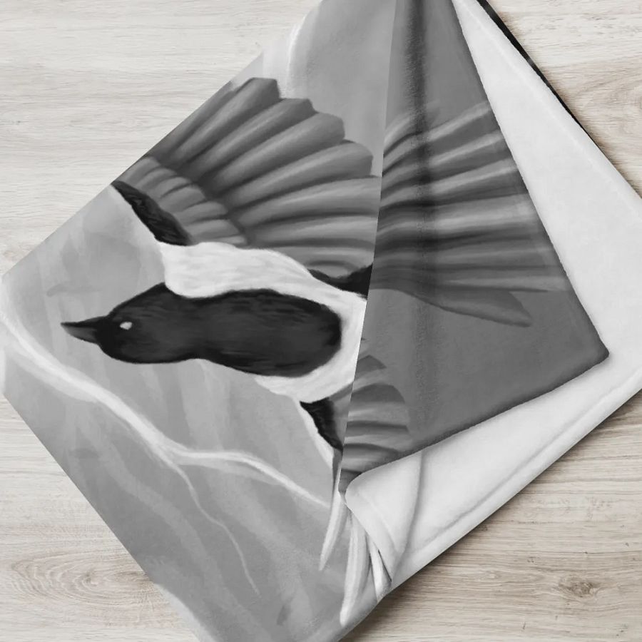 The Magpie Tree Throw Blanket product image (7)