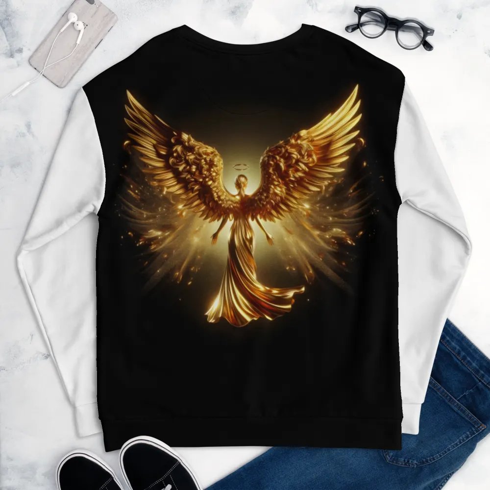 A Golden Angel and Cross - Unisex Sweatshirt #1 product image (6)