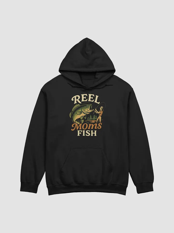 Reel Moms Fish Pullover Hoodie – Vintage Funny Hoodie for Moms Who Fish product image (2)