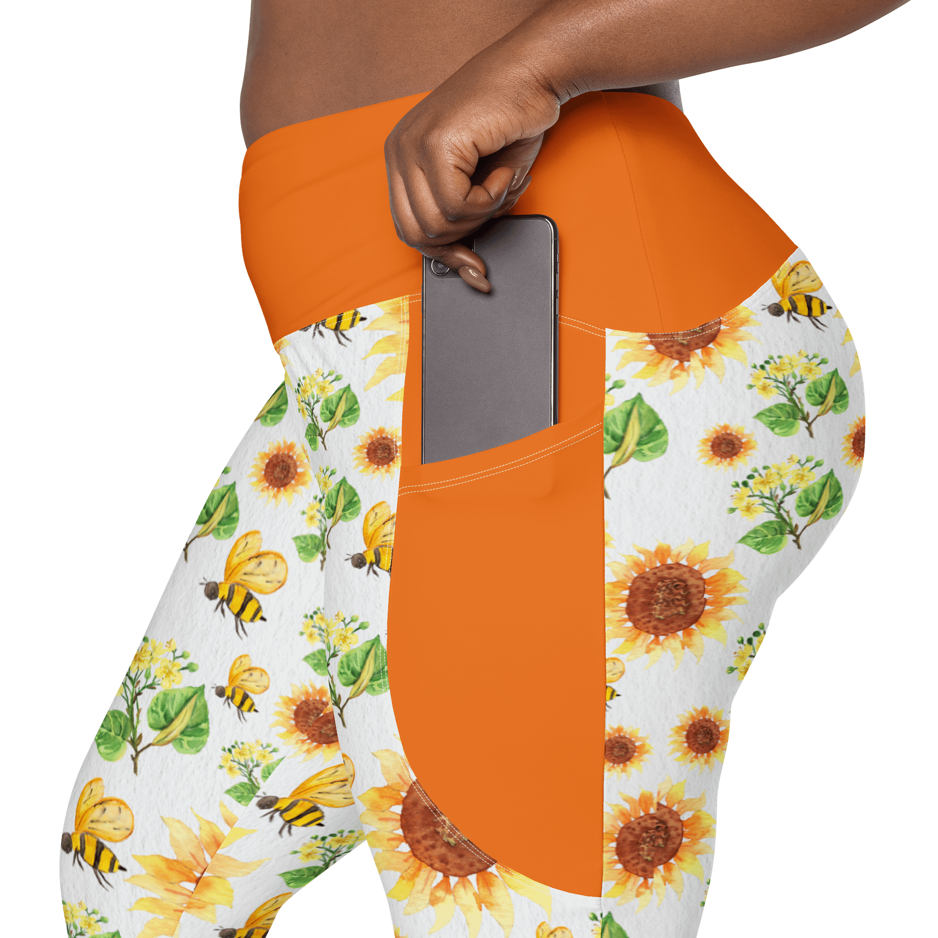Sun-Ready Sunflower Leggings with Pockets product image (9)