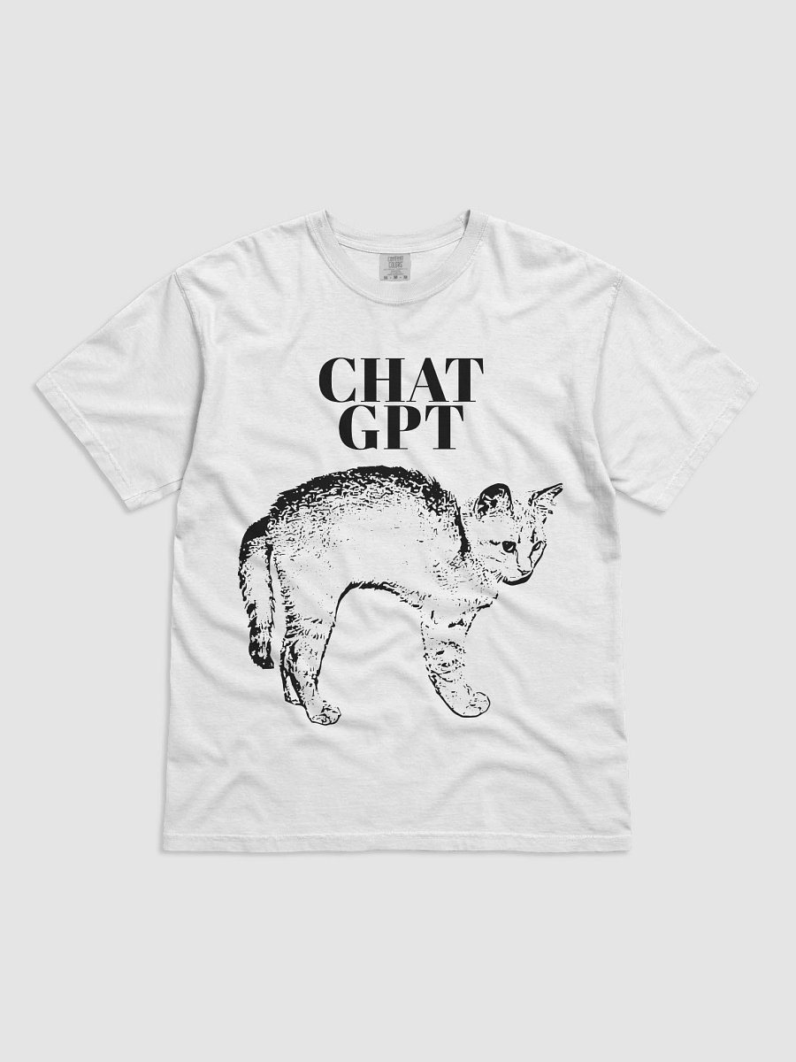 B&W CHAT GPT : Heavyweight Cotton T-Shirt product image (1)