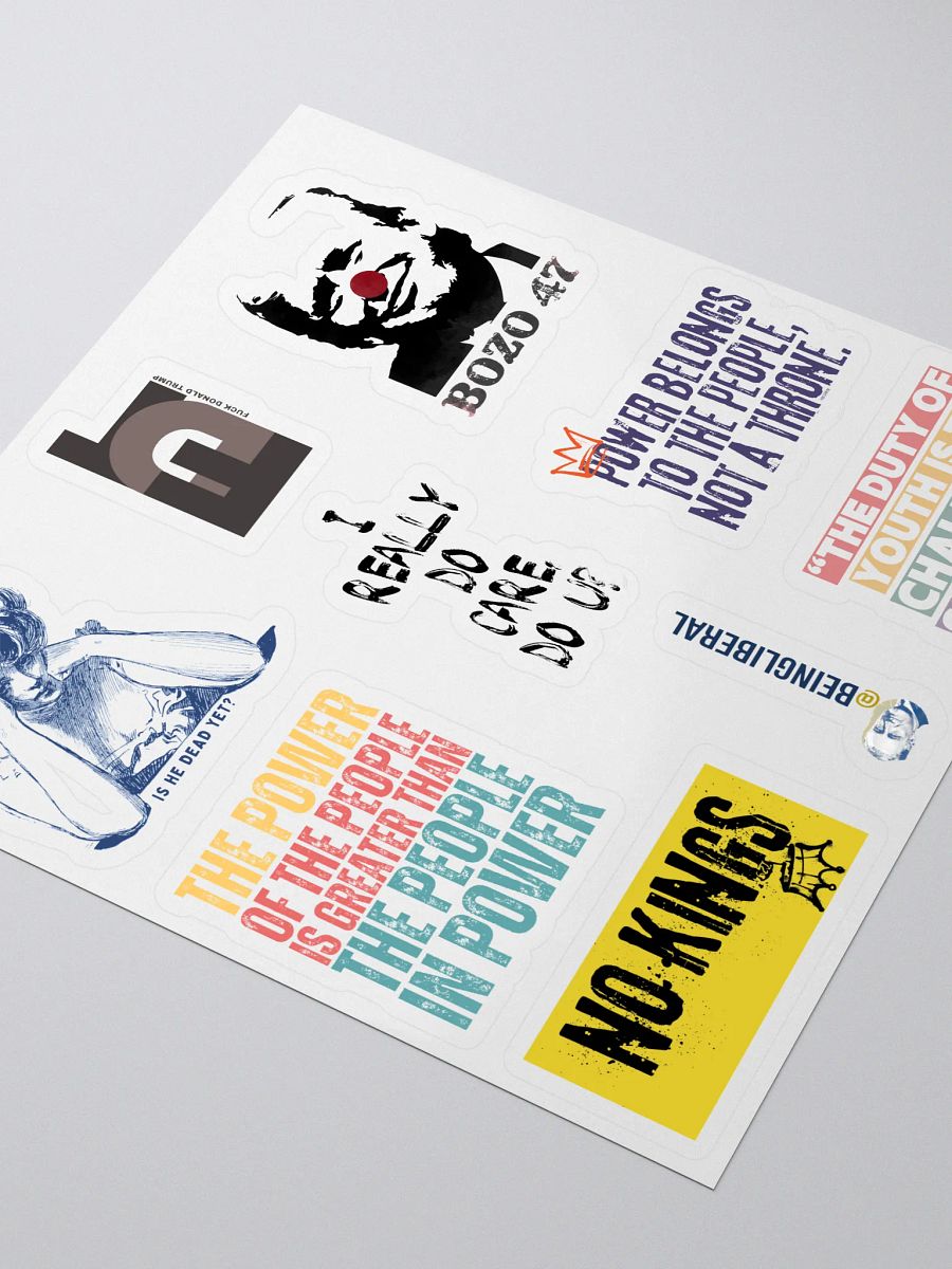 Democratic Political Smorgasbord Pack 2 Stickers - Being Liberal product image (3)