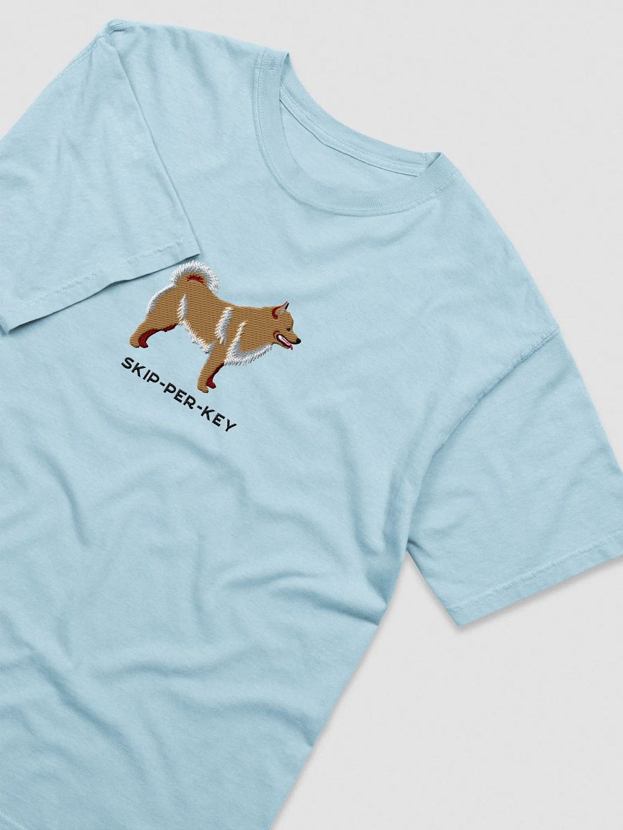Skip-Per-Key T-Shirt(Embroidered) of a Schipperke(Tan) product image (43)