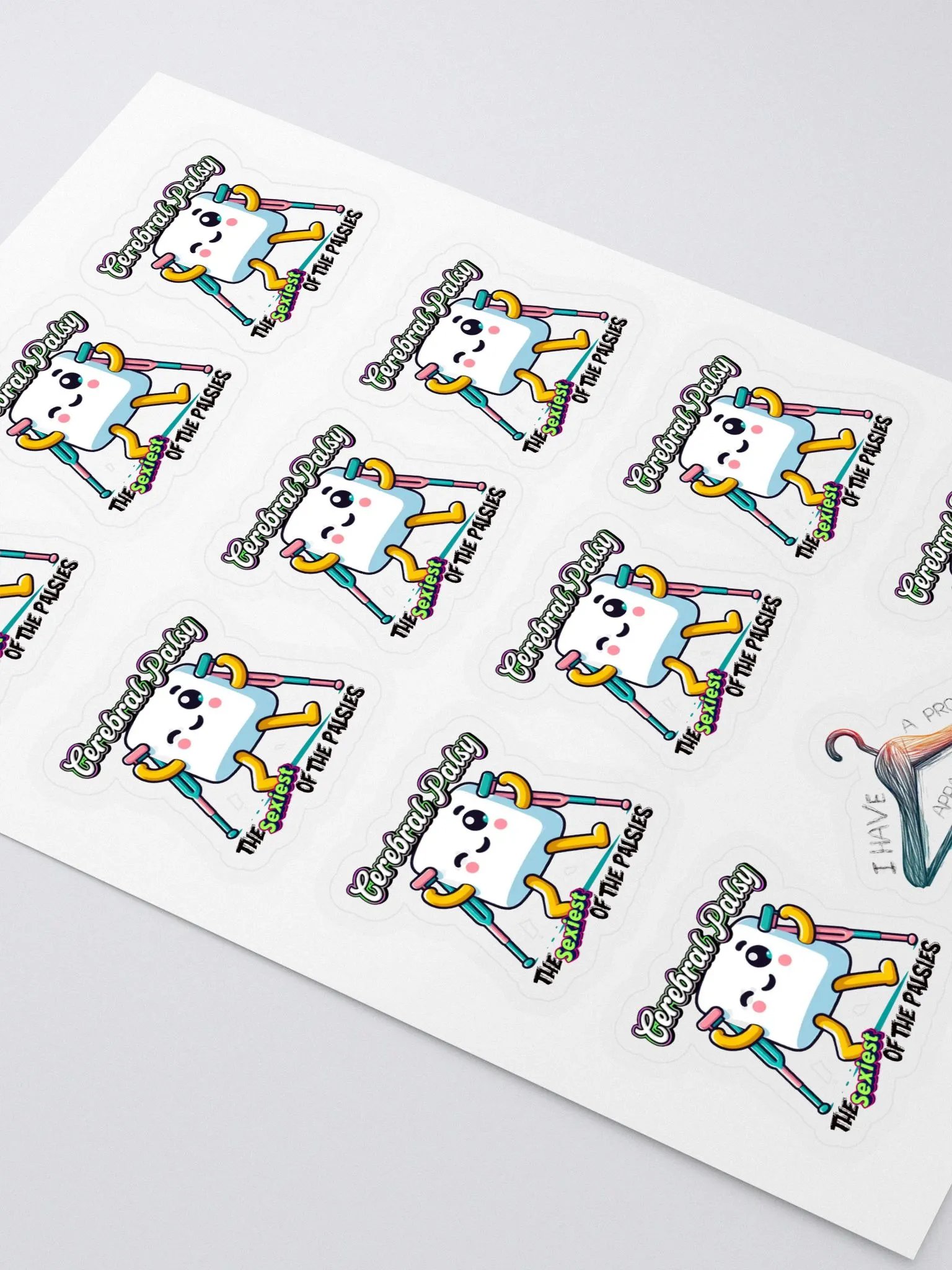 Sexiest Of The Palsies Kiss Cut Sticker Sheet product image (2)