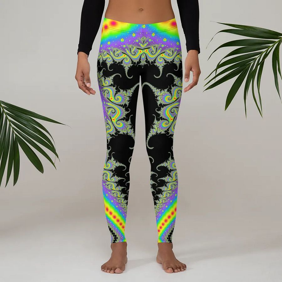 Fractal Leggings - Fluorescent Nebula product image (11)
