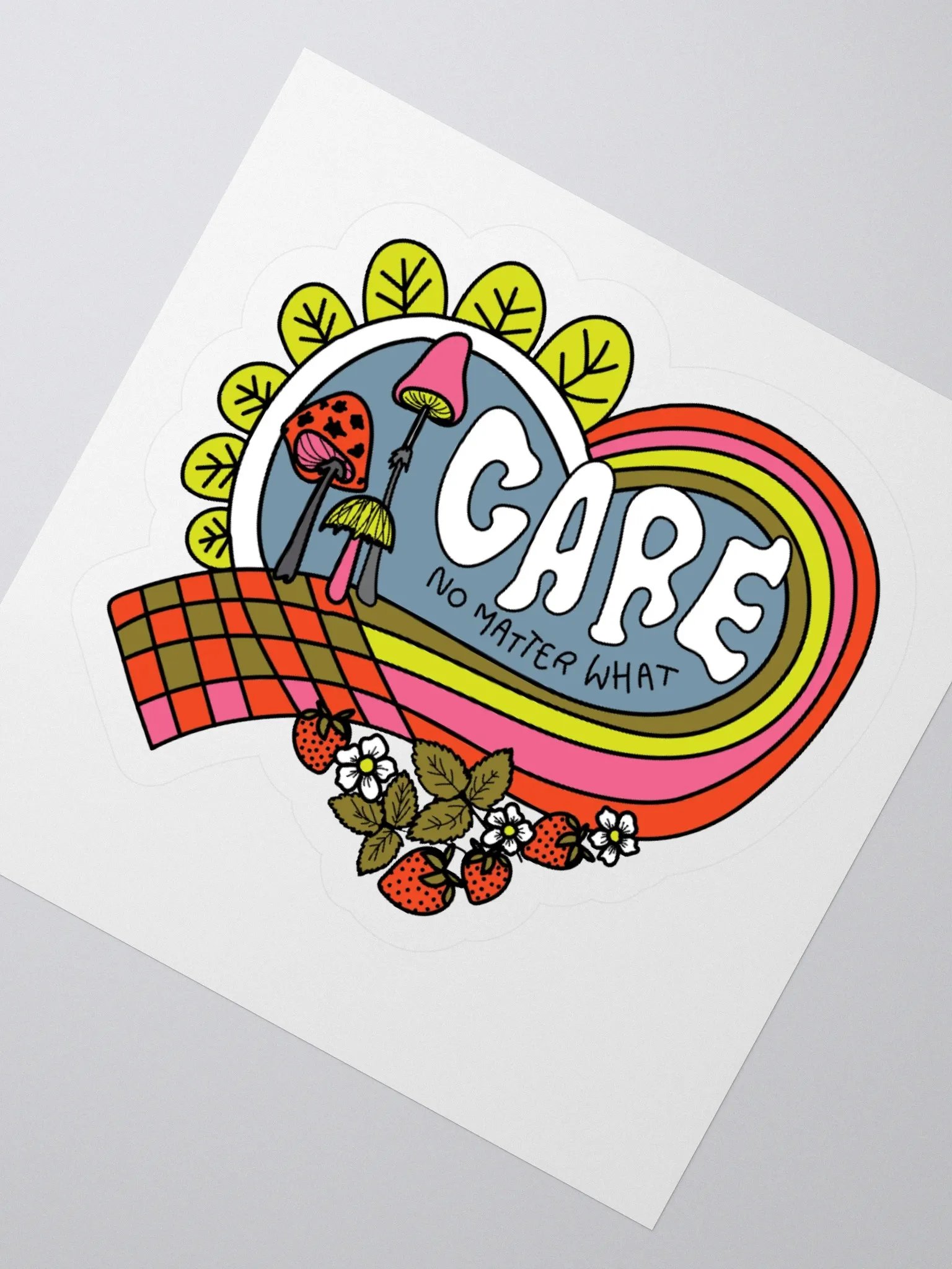 Care. No Matter What. Sticker product image (2)