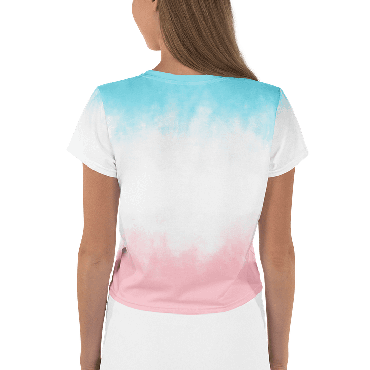 LGBTQIAP2S+ 2025, Trans Flower with Symbol, Crop Top product image (2)
