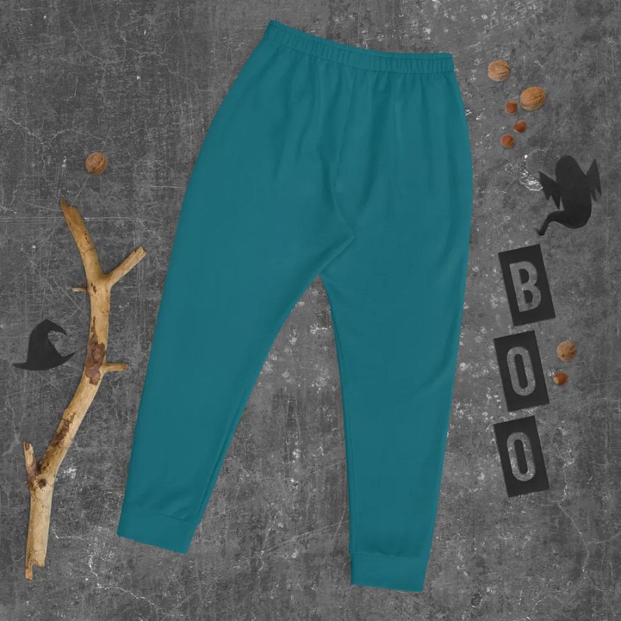 Plain Teal Blue True Summer Recycled Polyester Premium Men's Joggers by Treasure Pie product image (8)