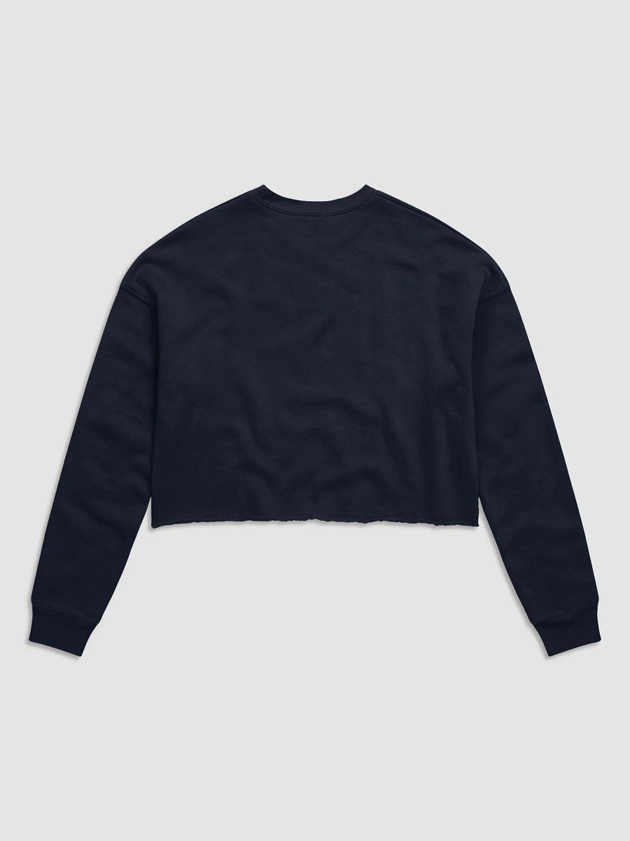 BUSY-BRAINED (white design) Women's Fleece Crop Sweatshirt product image (35)