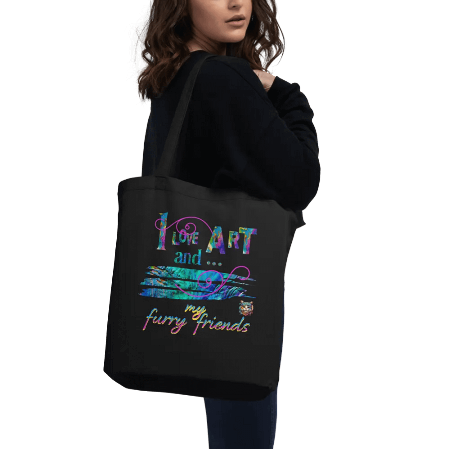 love art and pets Tote Bag for art students moms daughters friends art teachers product image (9)