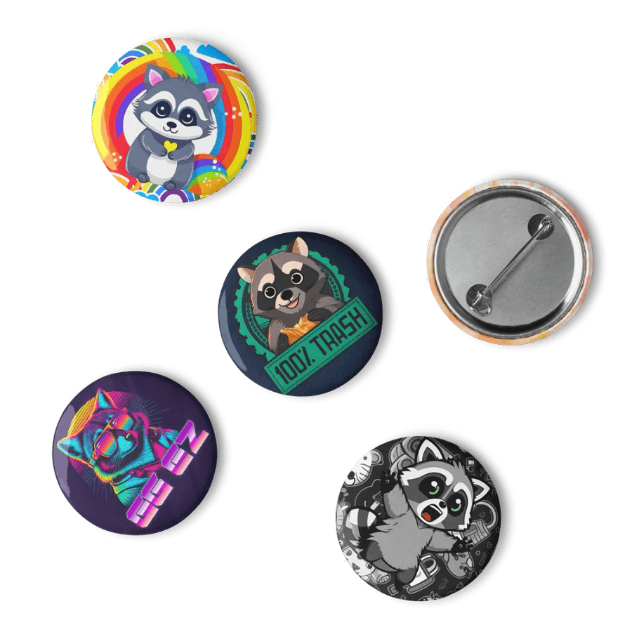 Raccoon Pin Set product image (4)