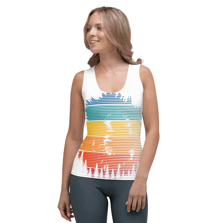 Vibrant Brush Strokes Women's Tank Top product image (2)