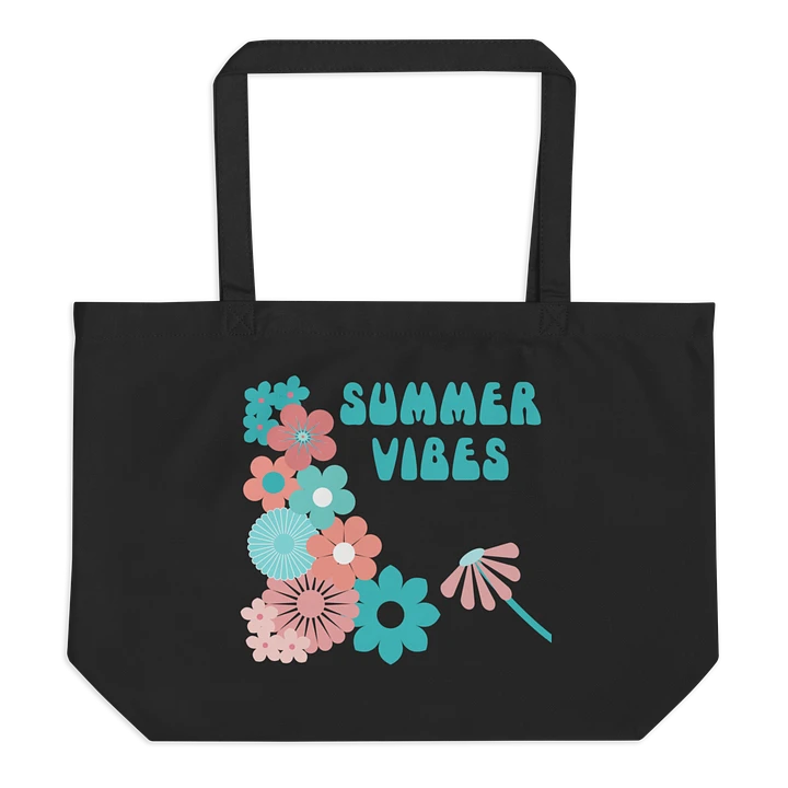 Summer Vibes Eco-Friendly Large Tote Bag product image (2)