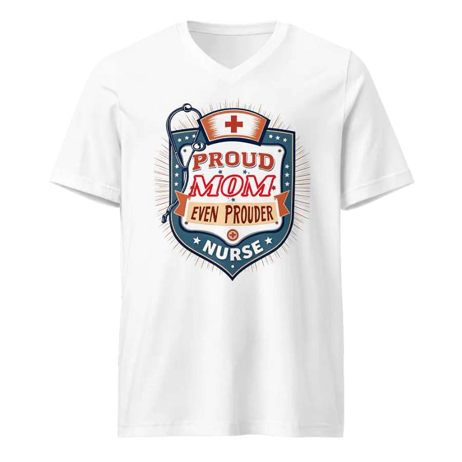 Proud Mom, Proud Nurse V-Neck Tee product image (5)