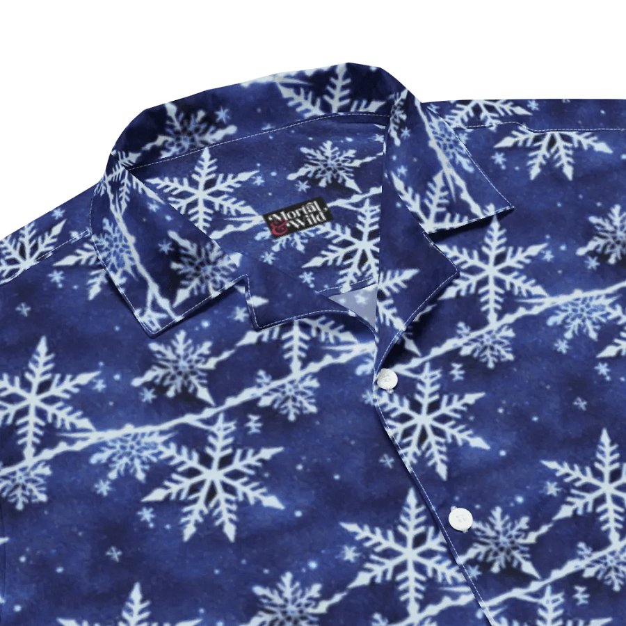 Snowflake Indigo Short Sleeve Shirt product image (3)