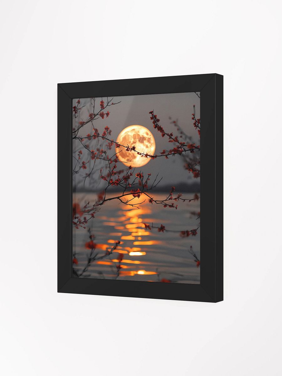 Moonlit Blossom Reflection Framed Poster product image (4)