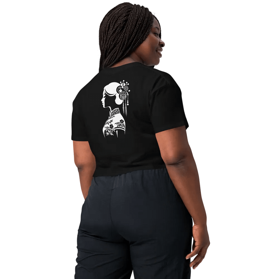 T3 Silhouette Chinese Woman Crop Top product image (3)