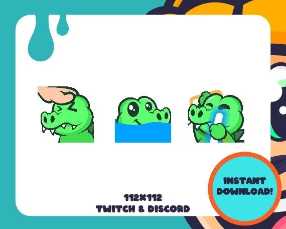 *Animated* Gator Emotes product image (1)