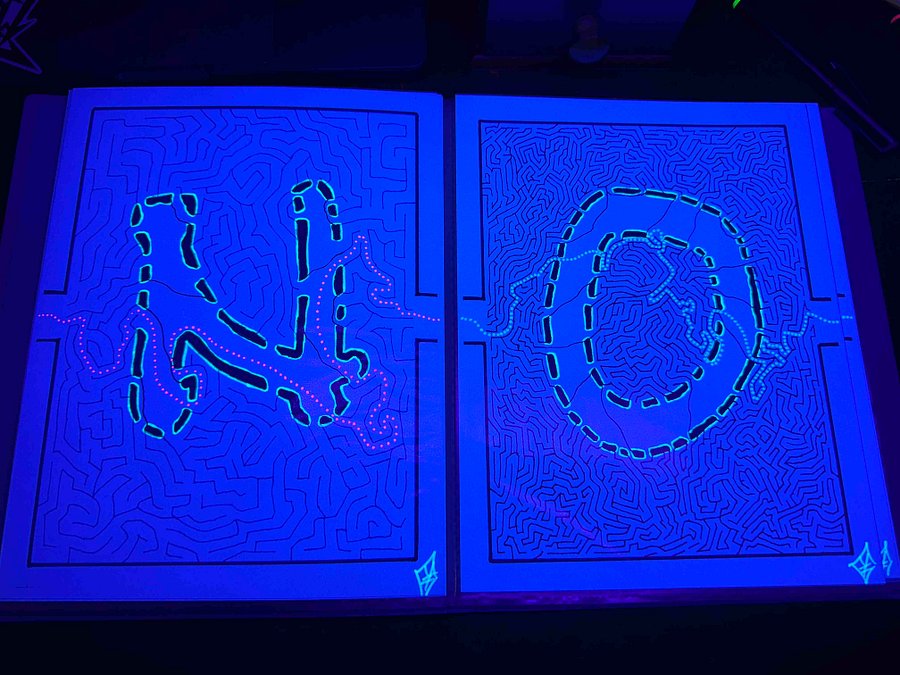 The aMAZEking alphabet ~Enhanced~ Black Light Answer Key Version product image (8)
