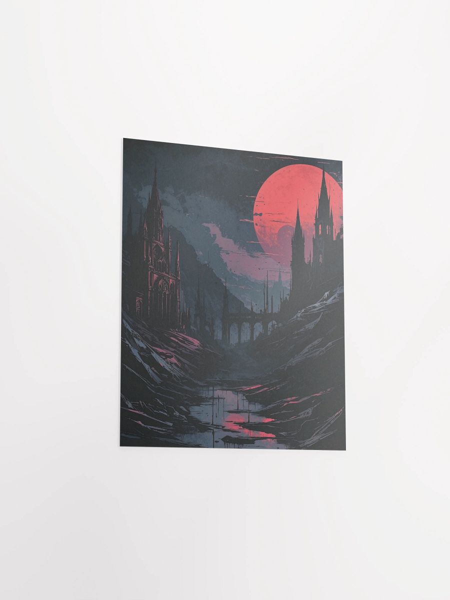 Red Eclipse Cathedral Matte Poster product image (23)