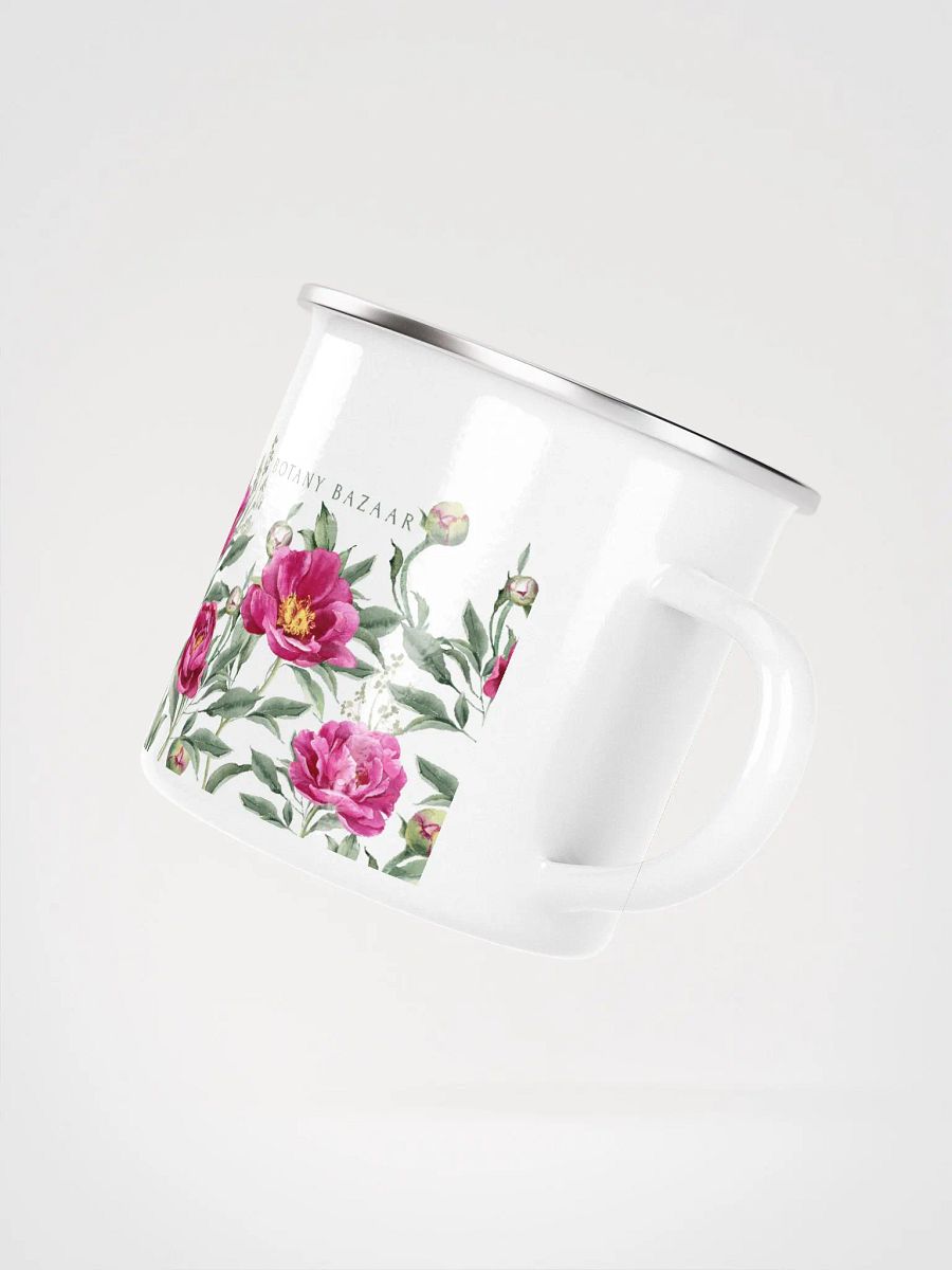 Peony White Enamel Camping Mug product image (3)
