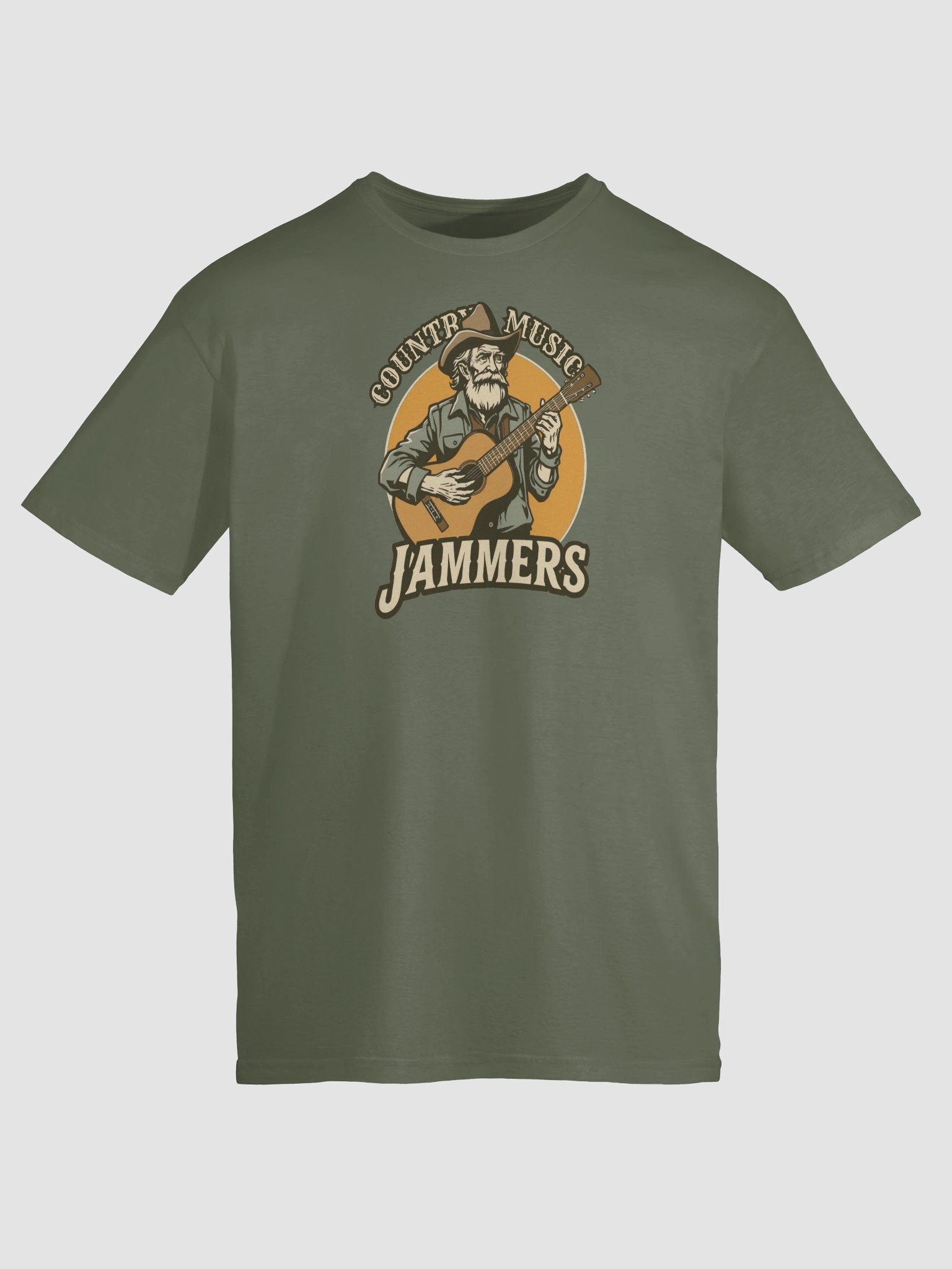 Country Music Jammers, Big Jim Strumming Design T-Shirt product image (1)