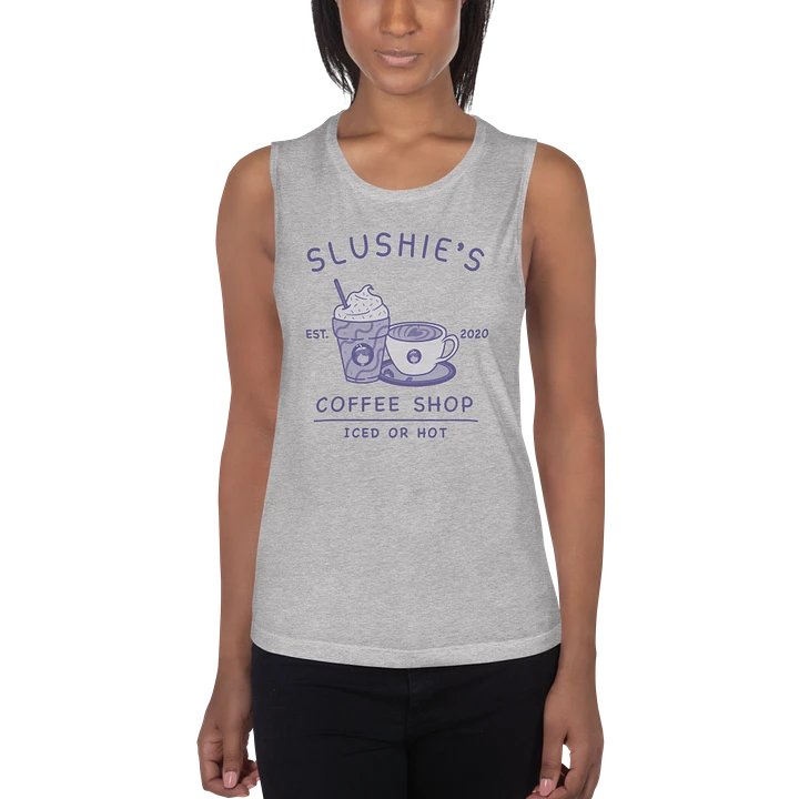 Slushie's Coffee Shop (Purple) | Women's Muscle Tank product image (2)