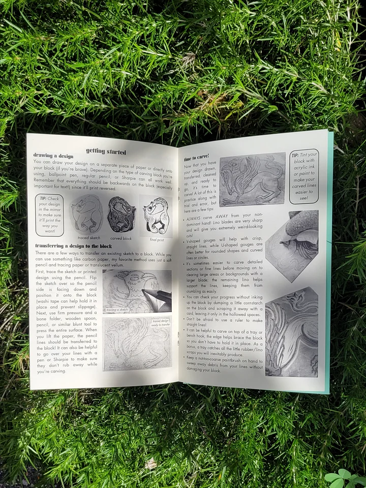 Block Printing Fabric Patches Zine product image (2)