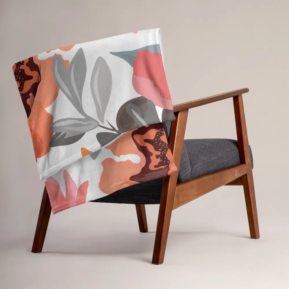 Floral Foliage Fantasy Throw Blanket product image (15)