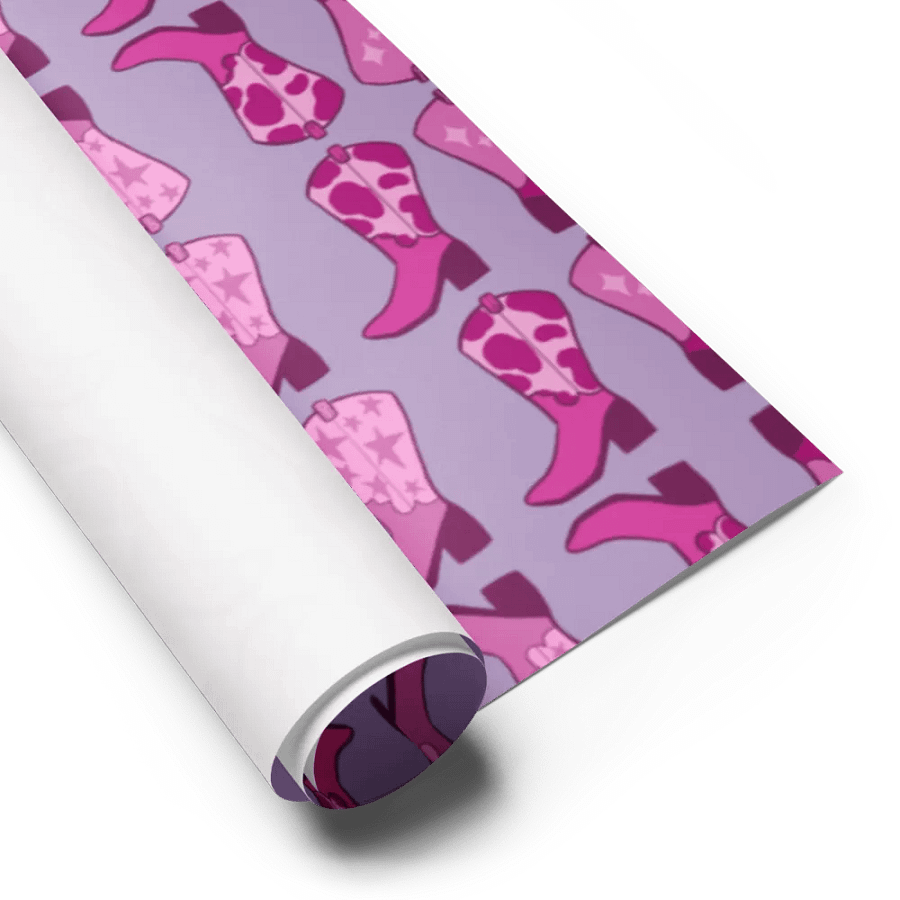 Pretty In Pink Boots Wrapping Paper product image (6)