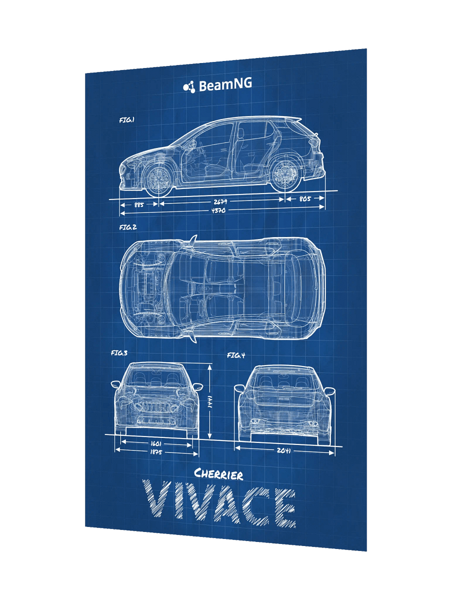 Cherrier Vivace Blueprint Poster product image (3)