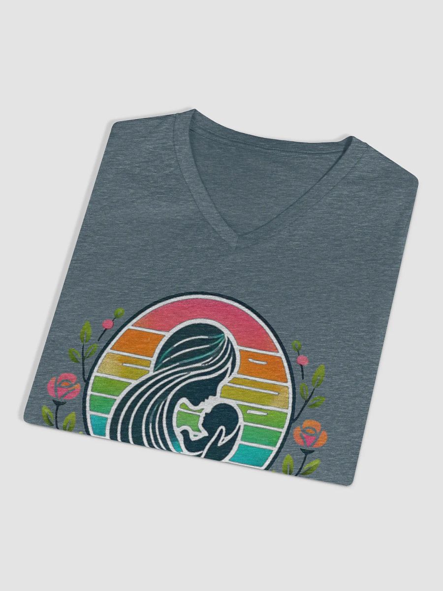 Mother's Love Silhouette V-Neck Tee product image (8)