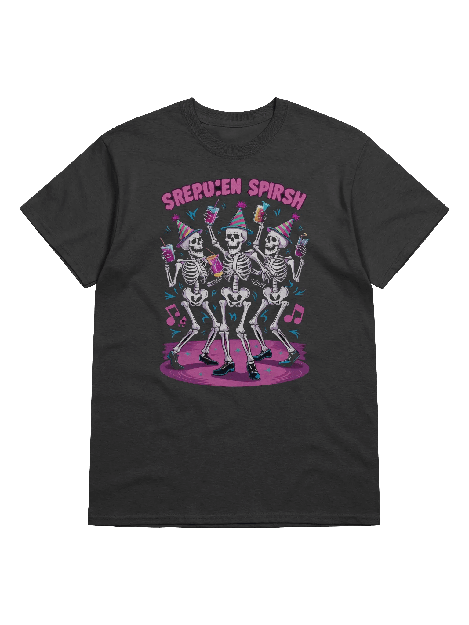 Dancing Skeletons T-Shirt, Spooky Party Gift, Fun Halloween Tee product image (1)