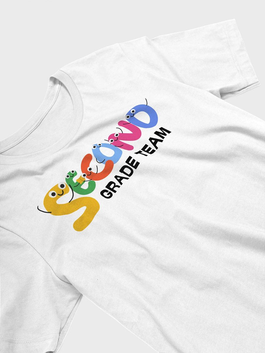 SECOND GRADE TEAM Cute Letter Characters T-Shirt product image (3)