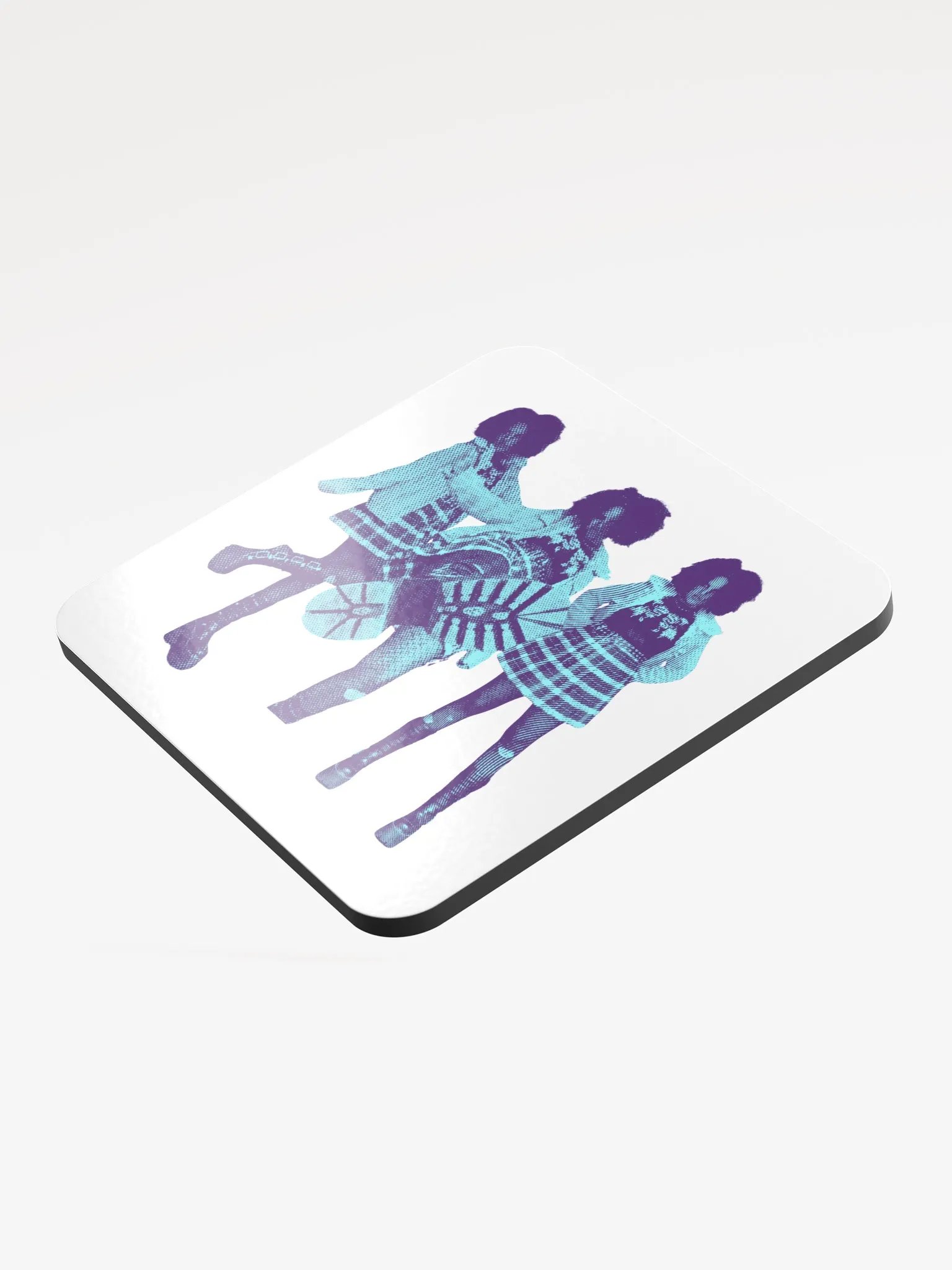 DOPAMINE's Violet Glossed Cork Coaster product image (3)