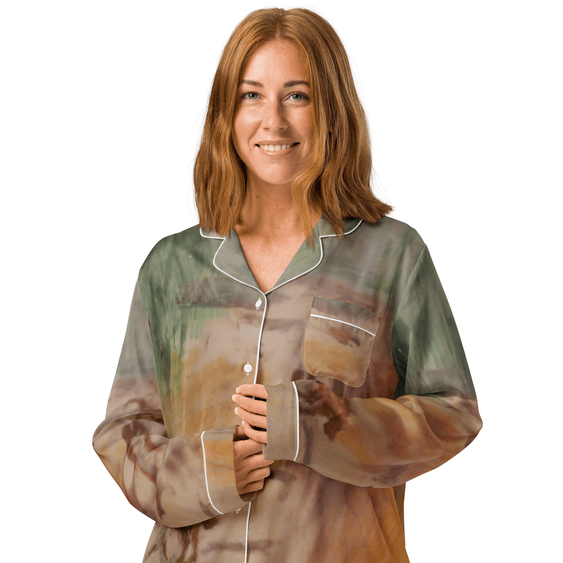 PopcornAnime Dreamy Abstract All-Over Print Pajama Top product image (3)