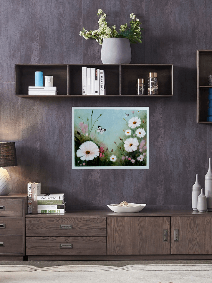 My Secret Garden View Sneak Peek | Original Acrylic Painting product image (2)