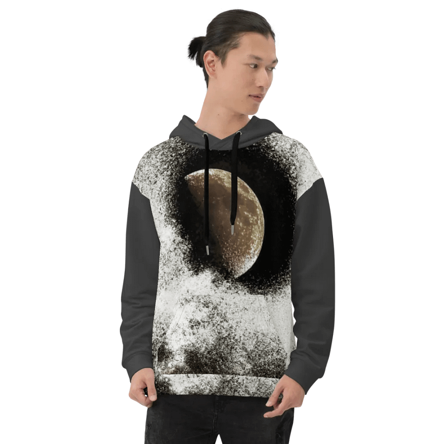 Darker Disintegrating Moon Unisex Pull Over Hoodie product image (8)