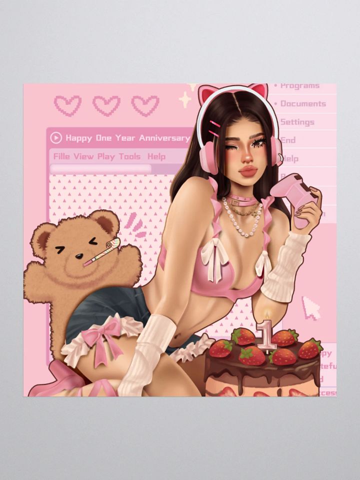 One year anniversary Sticker <3 product image (3)
