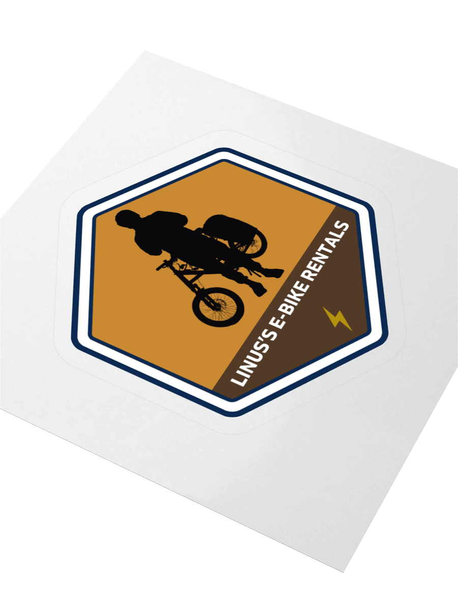 Linus's E-bike rental stickers! product image (8)