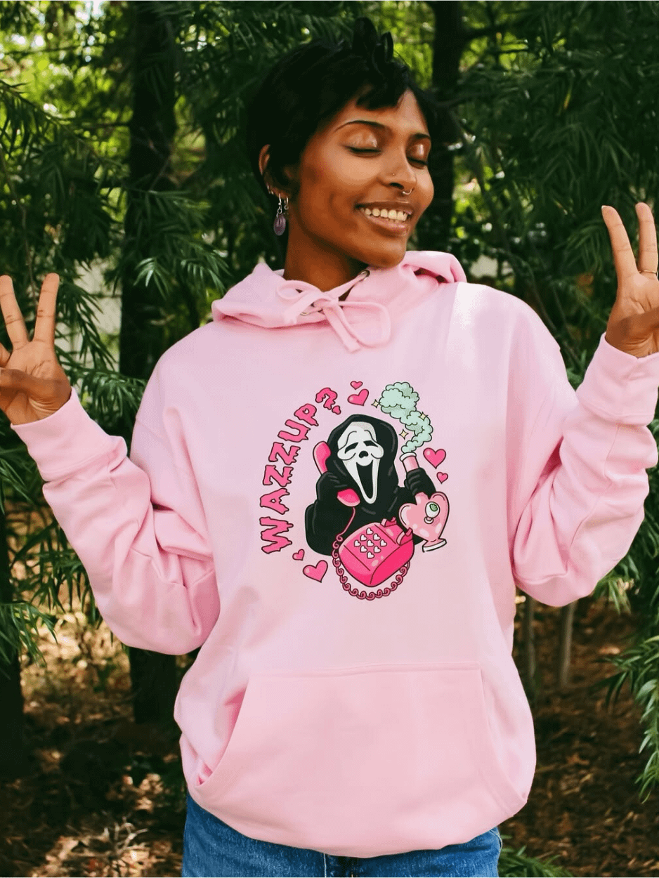 Ghostly WAZZUP? Hoodie product image (1)