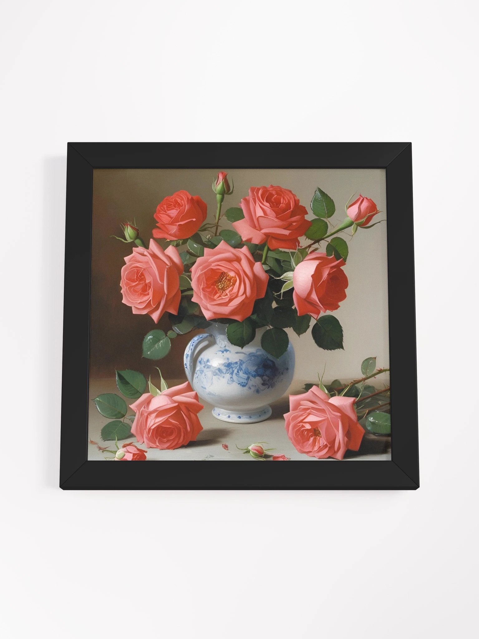 Roses in Porcelain Framed Premium Poster product image (19)