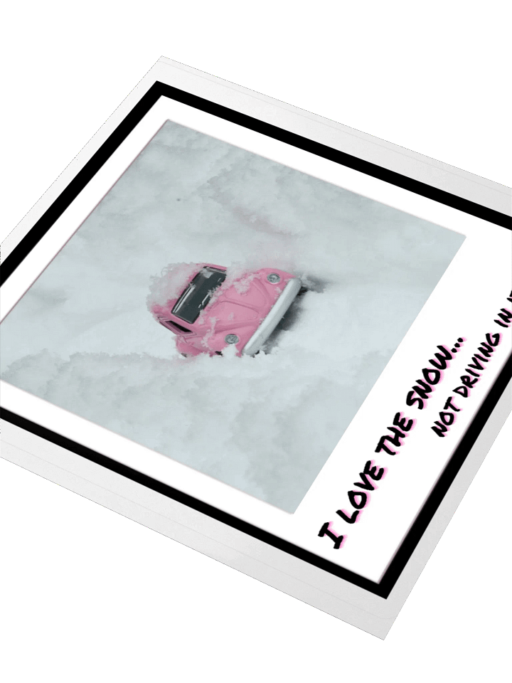 Car in the Snow Sticker product image (1)