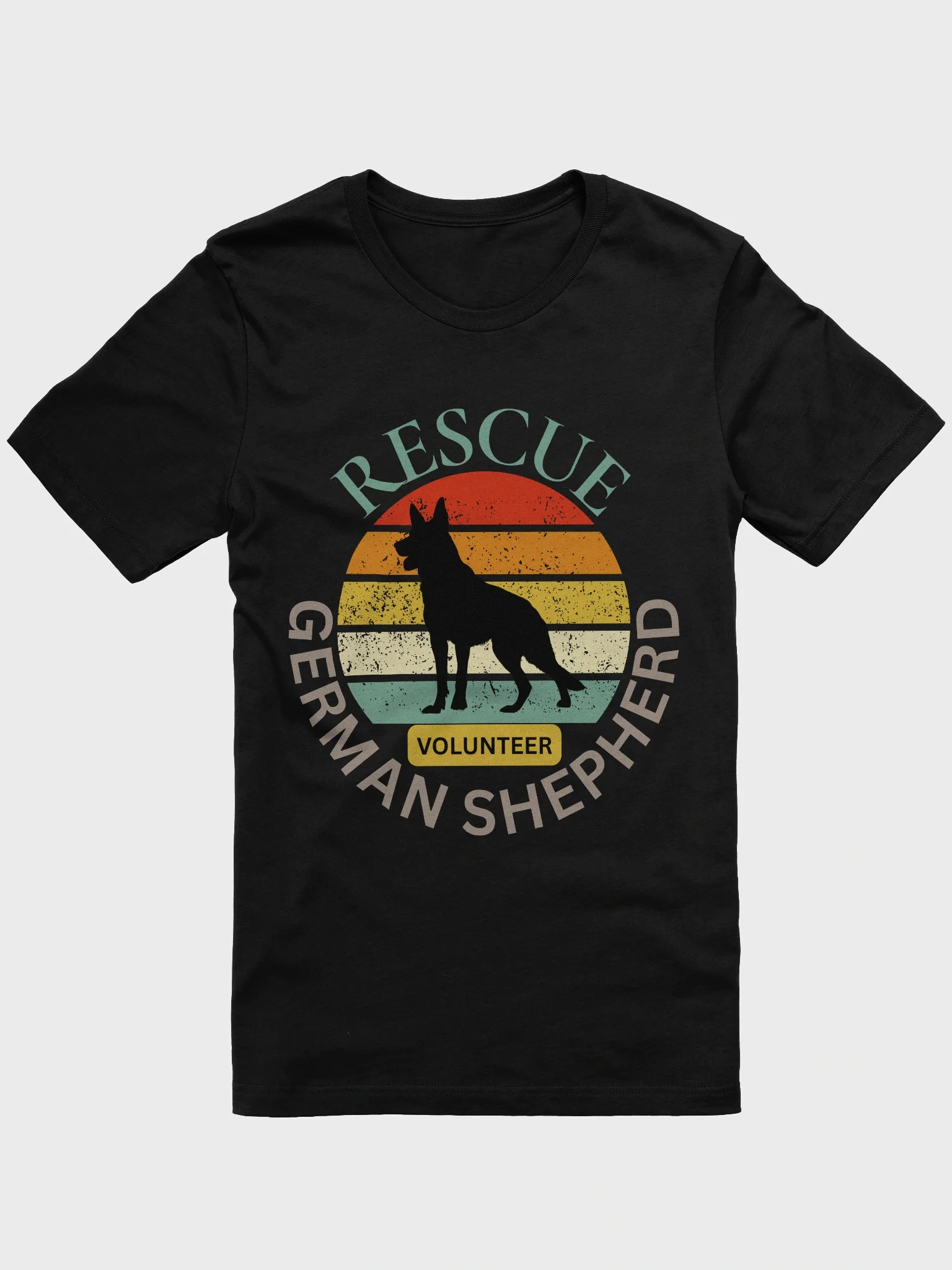Sunset Silhouette German Shepherd Rescue T-Shirt product image (1)