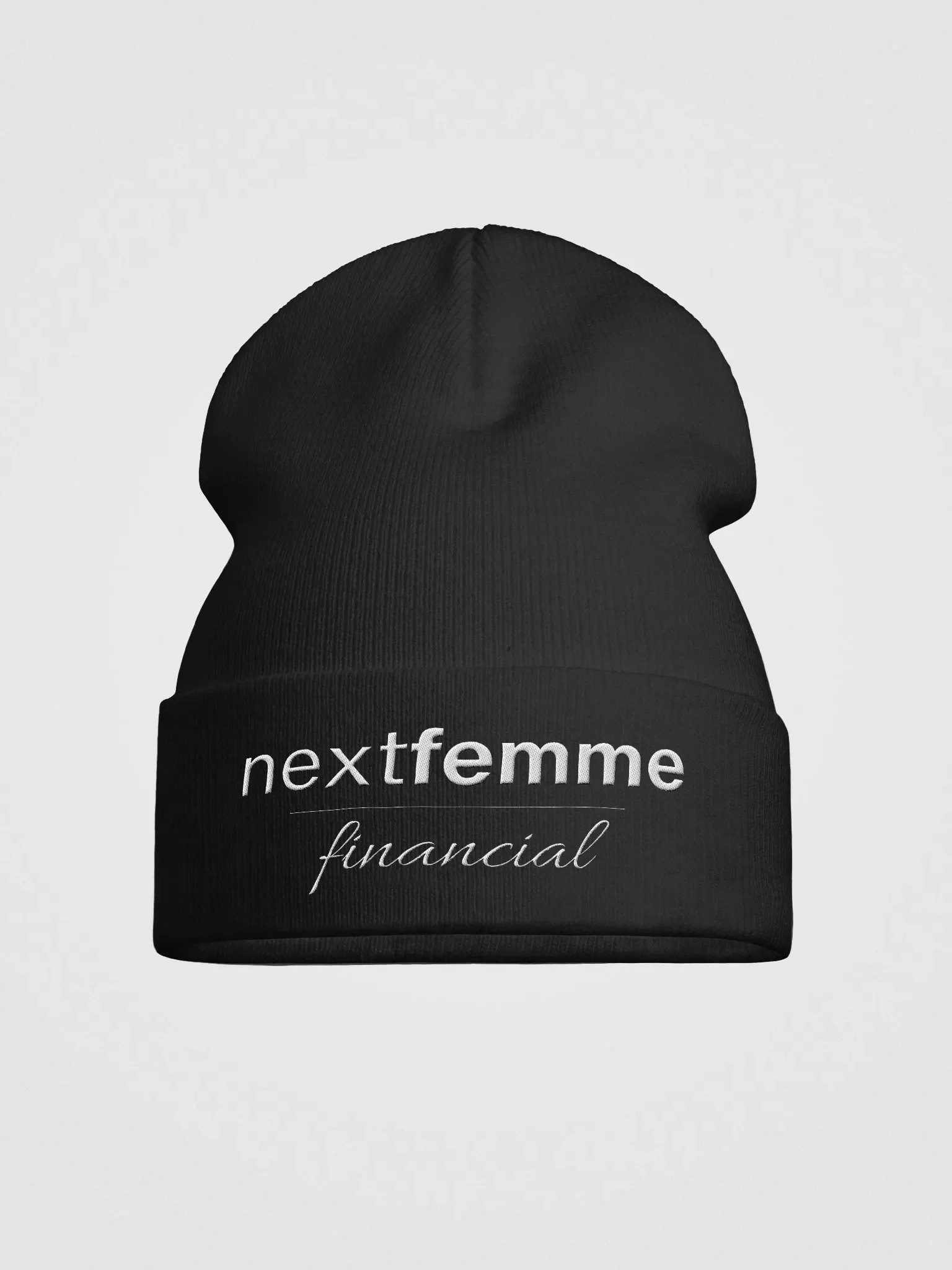 Knit Beanie with White Logotype product image (1)